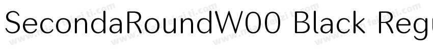 SecondaRoundW00 Black Regular字体转换